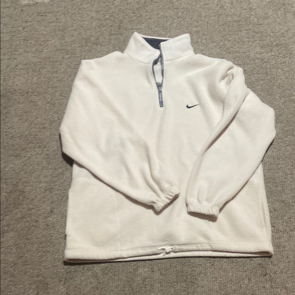 Nike Men's White quarter zip
